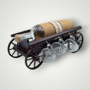 CARUTA CU STICLA IMPLETITA + 6 PAHARE