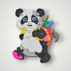 PUZZLE LEMN COLORAT - PANDA