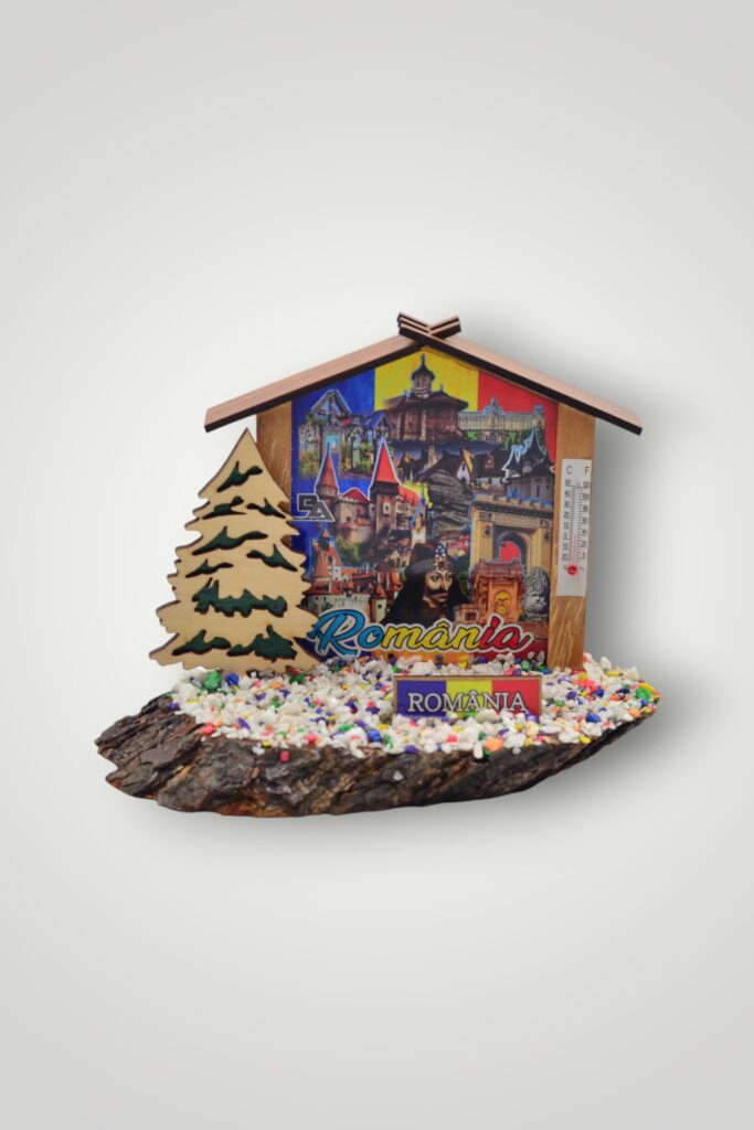 ORNAMENT LEMN CU CASUTA