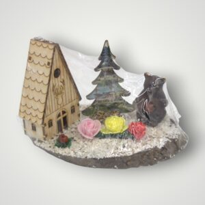 ORNAMENT LEMN CU CASUTA - SLANIC MOLDOVA