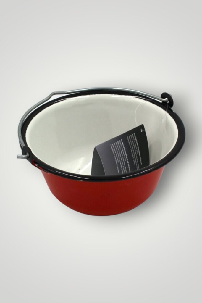 CEAUN METAL 0,8L - ROSU CU ALB