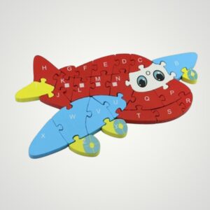 PUZZLE LEMN COLORAT - AVION