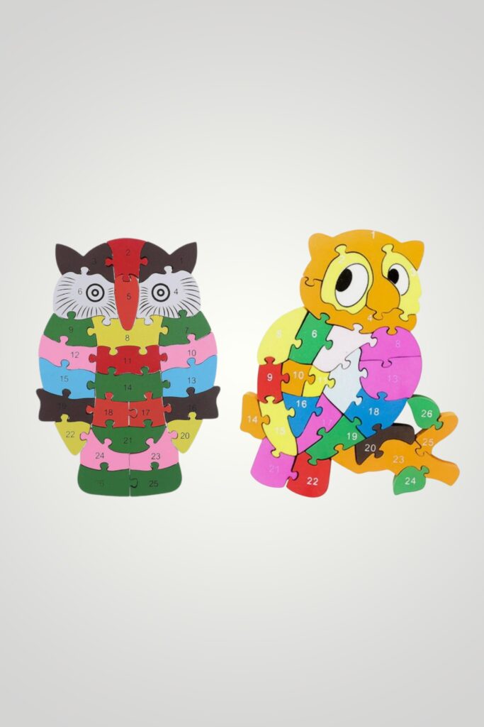 PUZZLE LEMN COLORAT - BUFNITA
