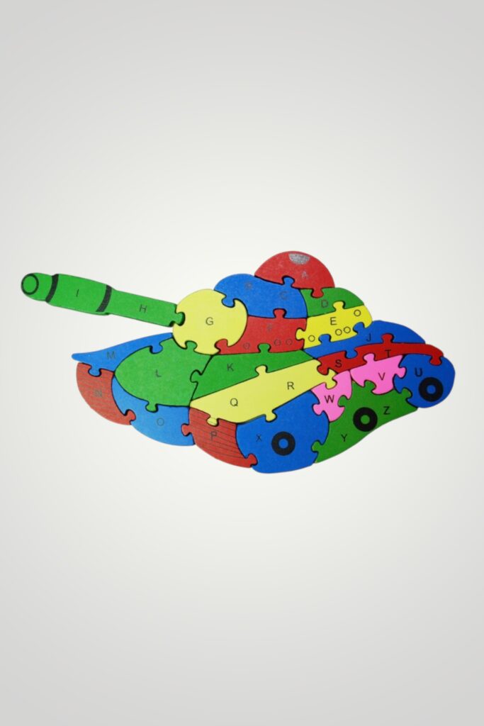 PUZZLE LEMN COLORAT - TANC