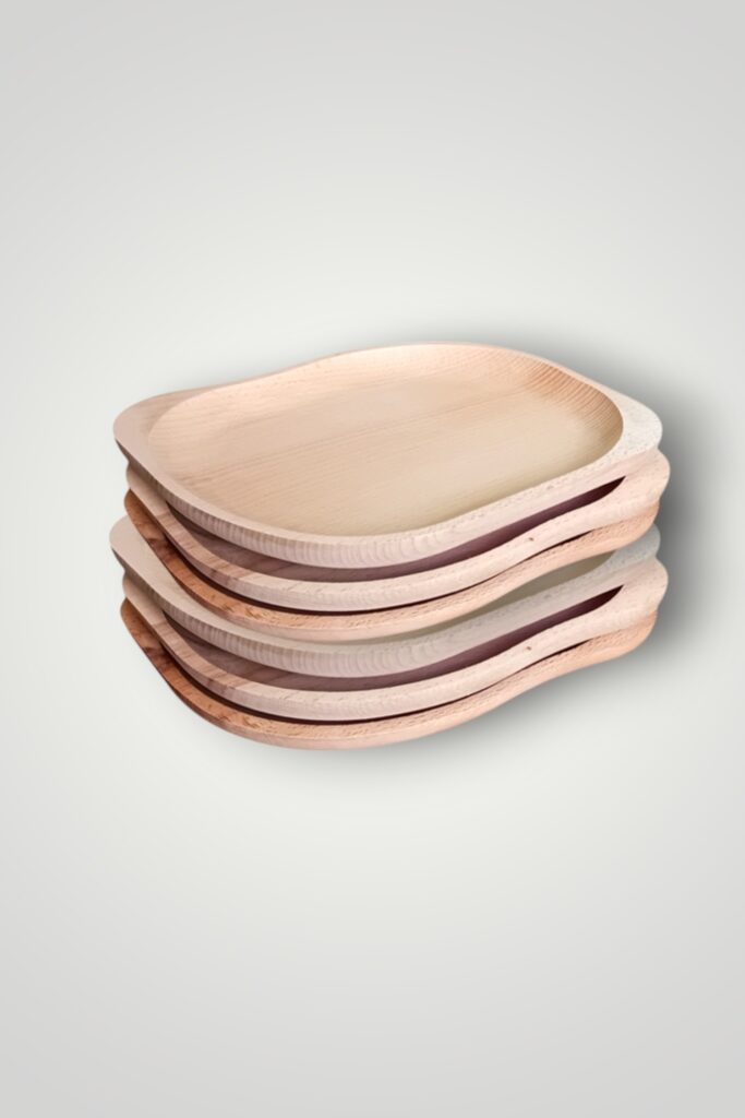 SET PLATOU LEMN PENTRU CIOLAN