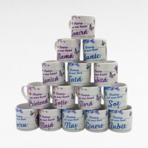 CANI PERSONALIZATE MICI - LAVANDA SI FLUTURE