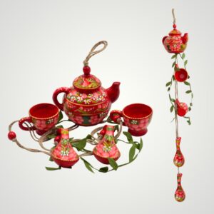 SET CERAMICĂ - CEAINIC ROȘU