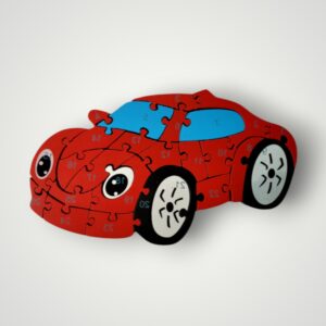 PUZZLE LEMN COLORAT - MASINA