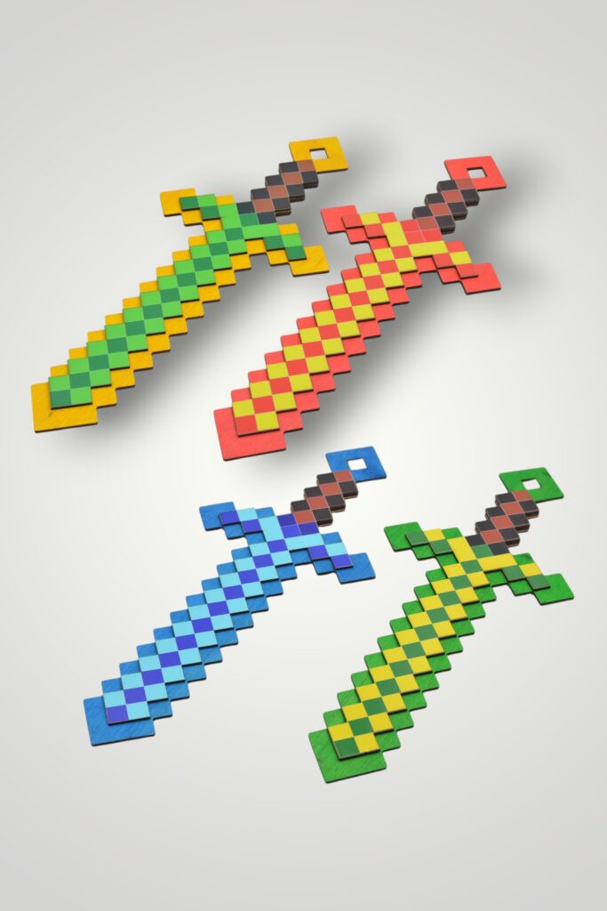 SABIE LEMN MINECRAFT - MARE