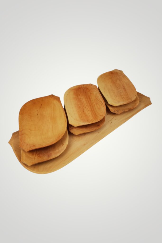 SET TAVA LEMN 6+1