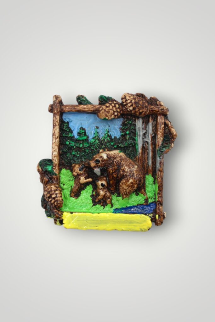 MAGNET CERAMIC URȘI - PERSONALIZABIL