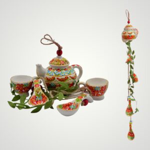SET CERAMICĂ - CEAINIC ALB