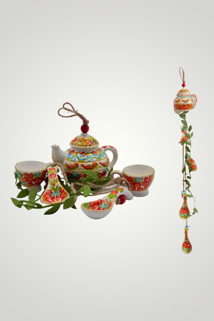 SET CERAMICĂ - CEAINIC ALB