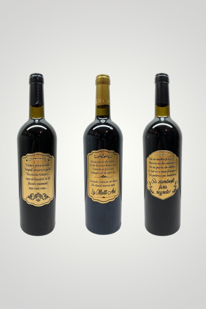 VIN PERSONALIZAT CU URARI DE LA MULTI ANI