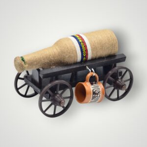 CARUTA CU STICLA IMPLETITA + 2 PAHARE