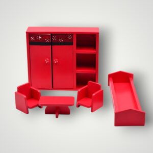 MOBILIER LEMN PAPUSA - ROSU
