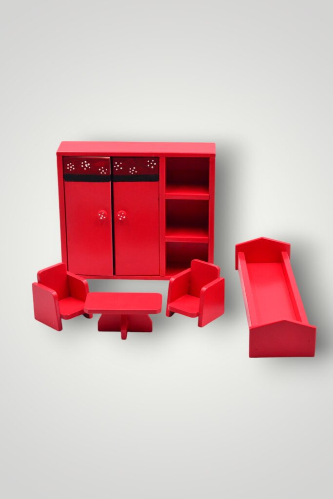 MOBILIER LEMN PAPUSA - ROSU