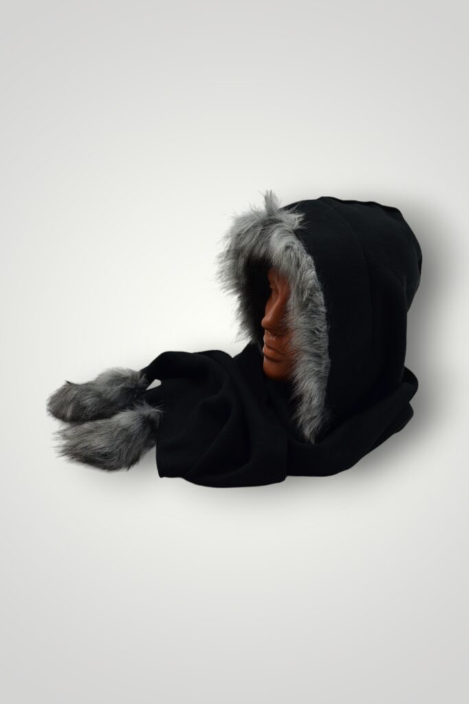 ESARFA CU CACIULA - NEAGRA