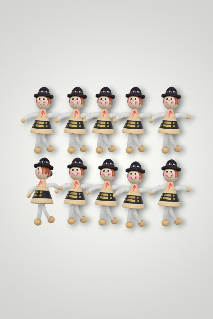 MAGNET LEMN FIGURINE