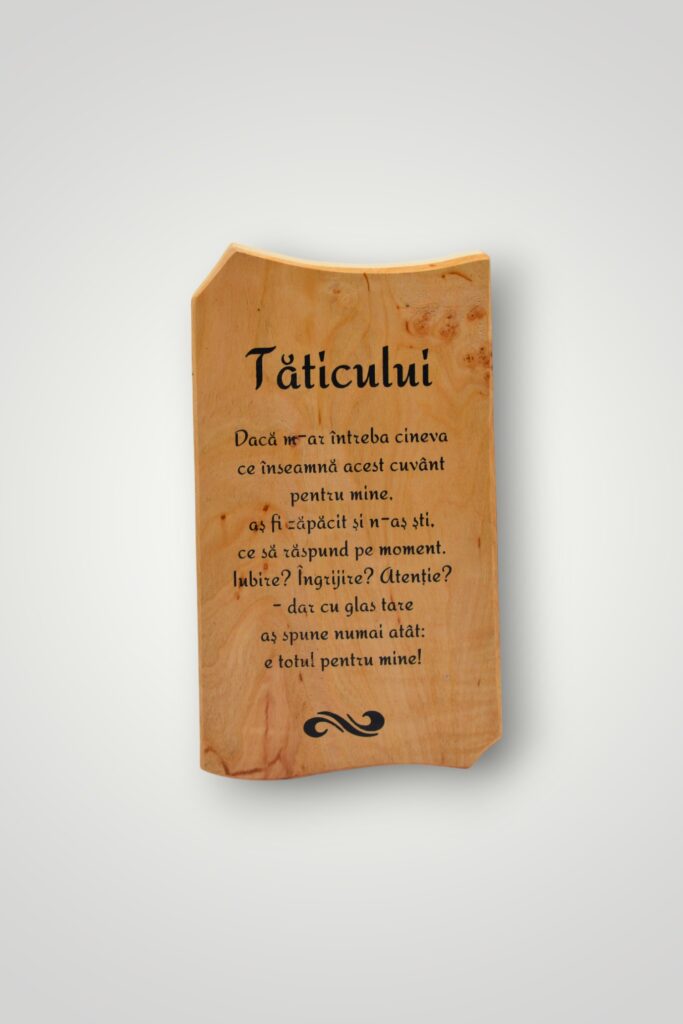 TABLOU LEMN - TATICULUI