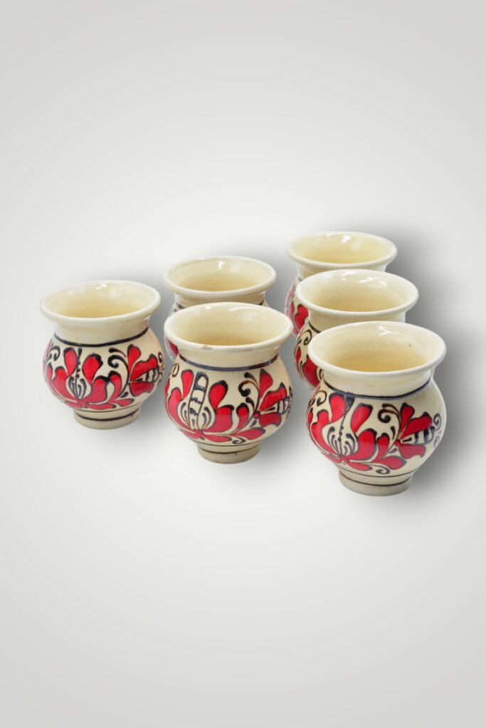 SET CESTI 6 BUCATI - ROSU