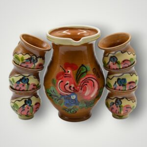 SET CERAMICA CU ULCIOR + 6 PAHARE