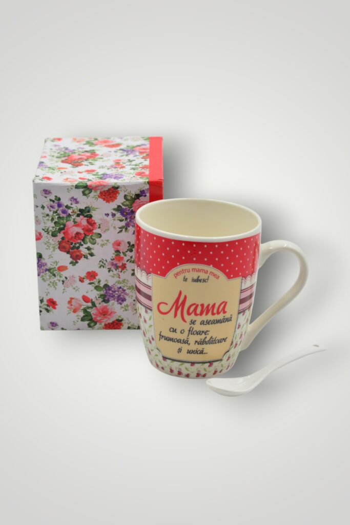 CANA IN CUTIE - MAMA SE ASEAMANA CU O FLOARE