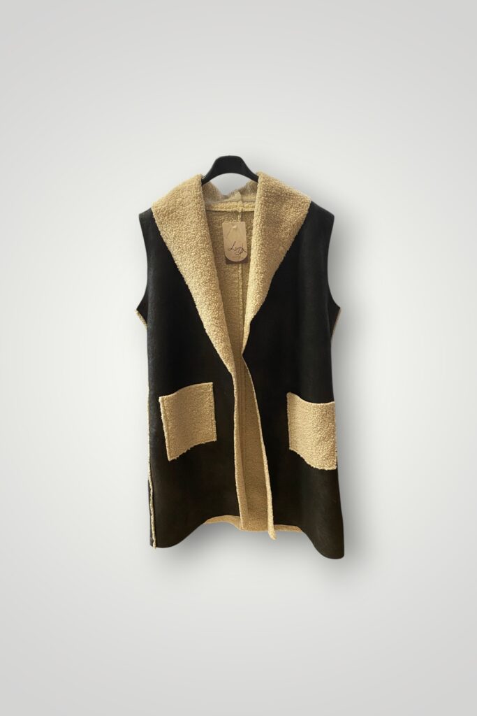 VESTA BLANA LUNGA - NEAGRA