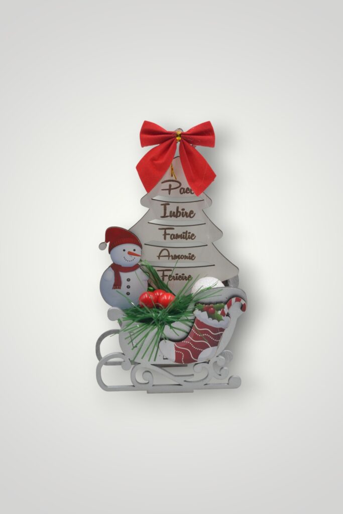 ORNAMENT CRACIUN - SANIE CU BRAD