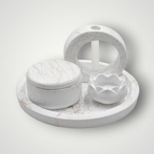 SET DECORATIUNE DE MASA - ALB