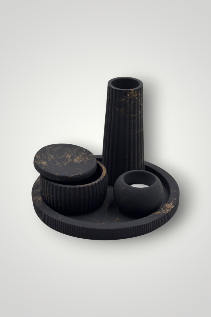 SET DECORATIUNE DE MASA - NEGRU