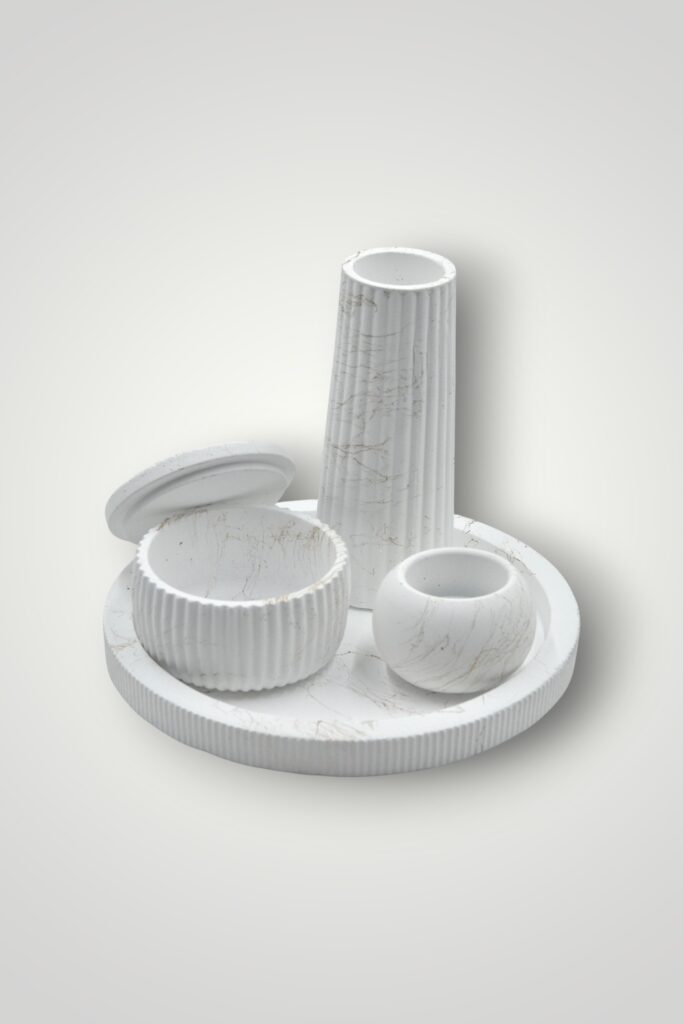 SET DECORATIUNE DE MASA - ALB