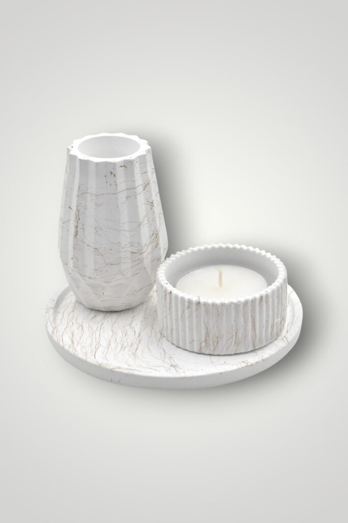 SET DECORATIUNE DE MASA - ALB