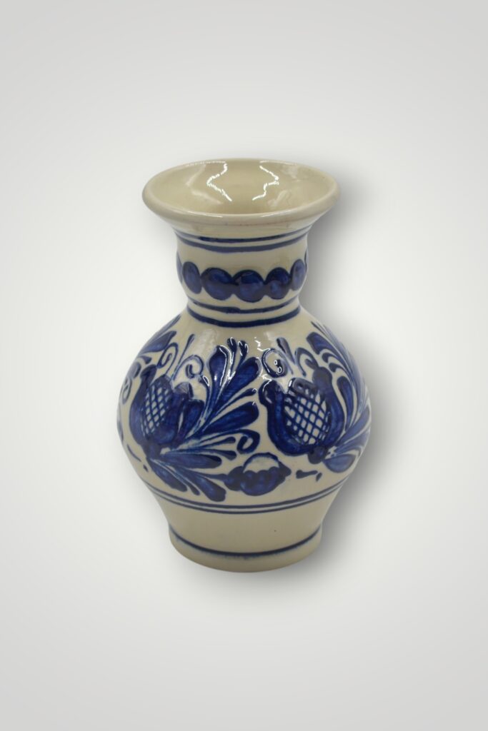 VAZA CERAMICA DE CORUND - ALBASTRU