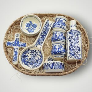 SET CADOU - SUVENIR CERAMICA - ALBASTRU
