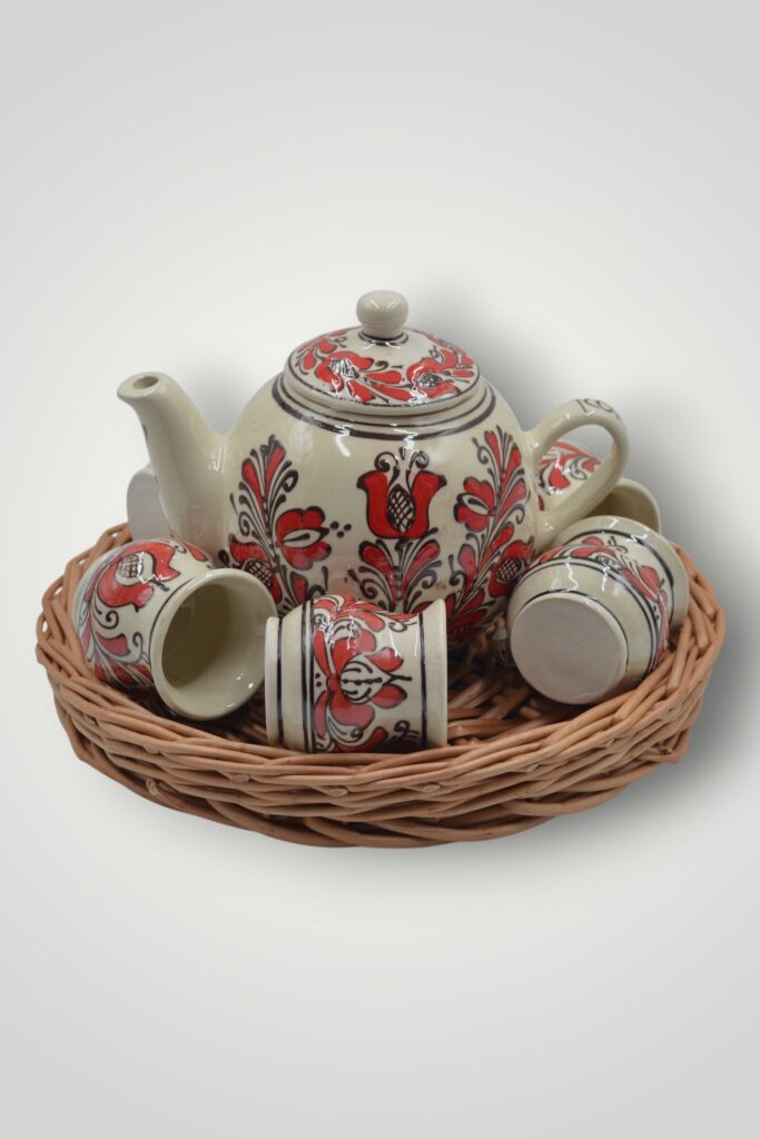 SET CADOU - TRADITIONAL - CEAINIC CU CESTI